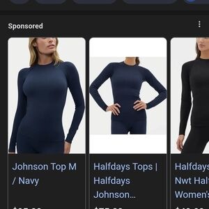 Johnson Women's Navy Long Sleeve Tee